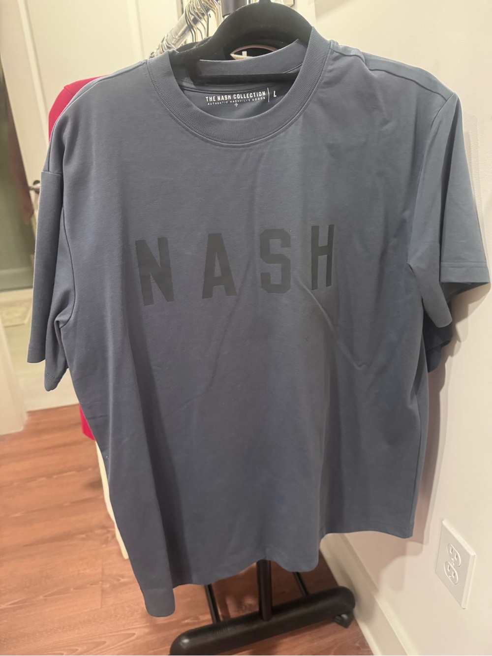 Men's Slate Blue 'NASH' Logo T-Shirt